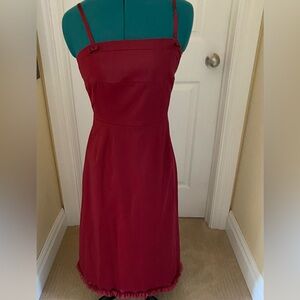 Elegant Red Sleeveless Dress